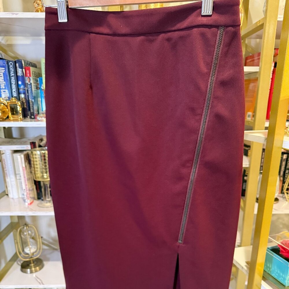 Halogen Asymmetrical Zip Pencil Skirt